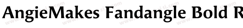 AngieMakes Fandangle Bold Regular字体转换